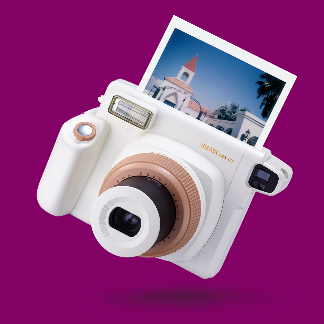 Fujifilm Instax Wide 300 Instant Camera- White