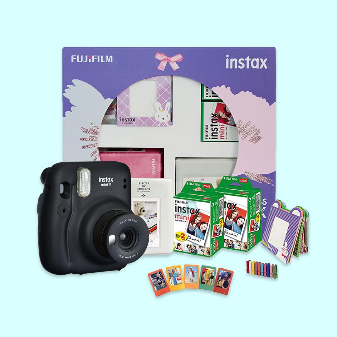 Fujifilm Instax Mini 7s Lavender Bundle (includes Camera, Case, Film, Photo  Album & Photo Holders) 