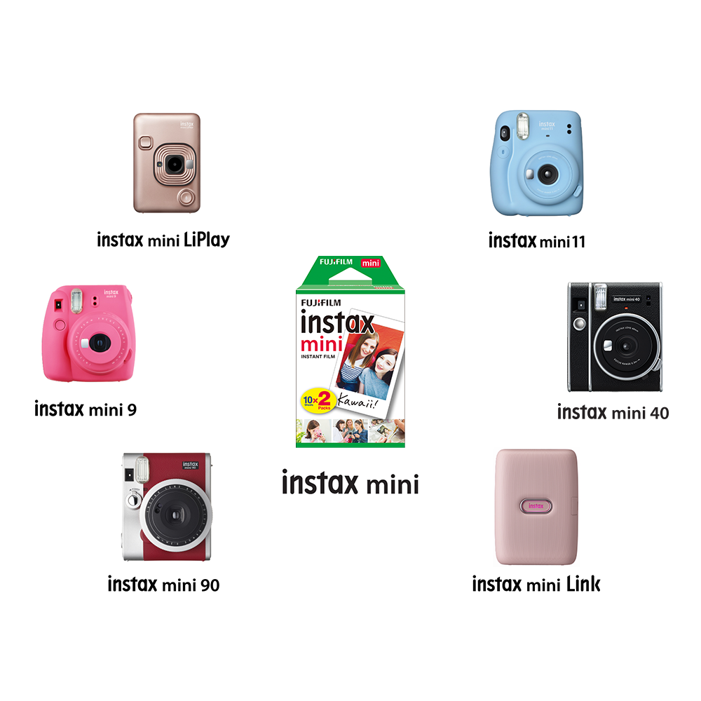 Fujifilm Instax Square Instant Film Twin Pack of 20 Photo Print Sheets –  MiniMate